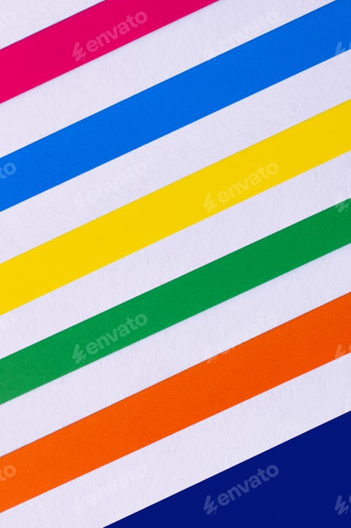 Preview: Abstract Geometric Background With Multicolored Diagonal Stripes