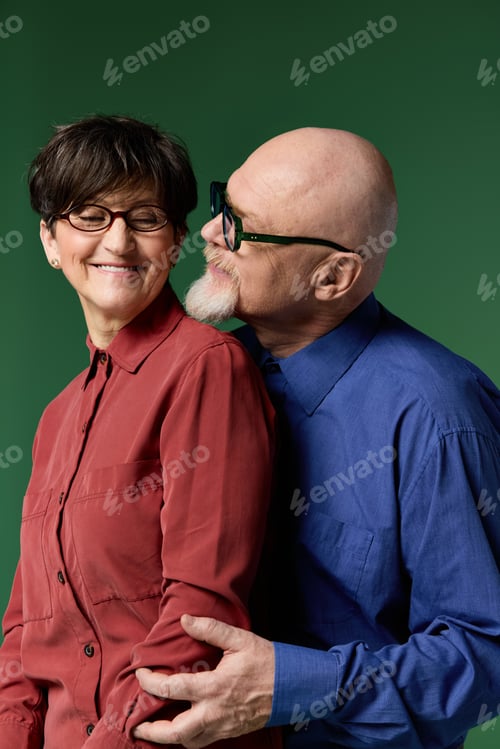Preview: Senior couple shares tender moments of love and joy in a vibrant setting