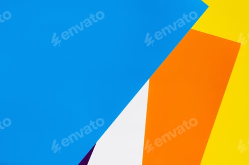 Preview: Abstract Multicolored Background With Blue Copy Space