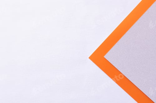 Preview: Light Purple and Orange Paper on Light Lavender Background