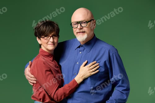 Preview: Joyful moments shared by a loving senior couple in a warm embrace