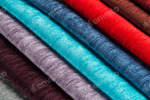 Preview: Multi color fabric texture samples