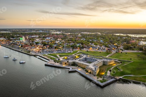 Preview: Aerial view of St. Augustine, Florida