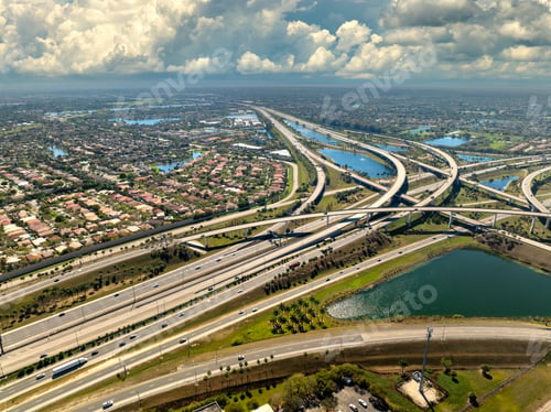 Preview: Complex highway overpass elevated direction lanes