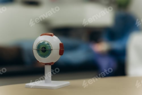 Preview: Human eyeball model for medical education and vision study