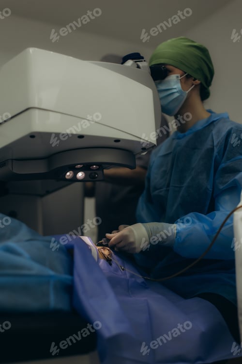 Preview: Ophthalmologist performing advanced lasik eye surgery on patient