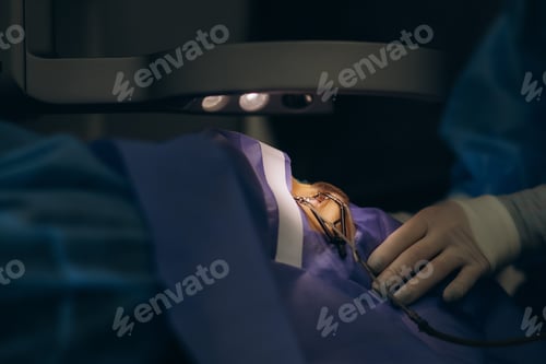 Preview: Ophthalmic laser eye surgery on patient for vision correction