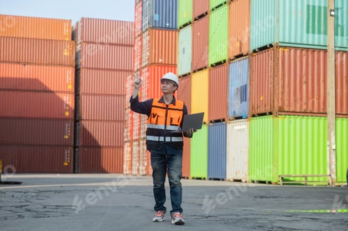 Preview: Port supervisor pointing and inspecting container stacks