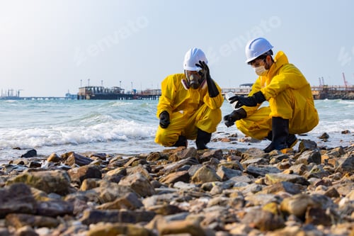 Preview: Hazmat Team Testing Seawater Pollution on Rocky Beach