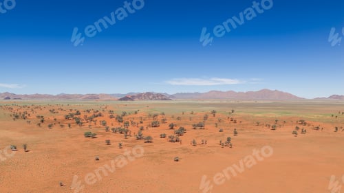 Preview: Namibia desert landscape from drone view, exploring arid savanna