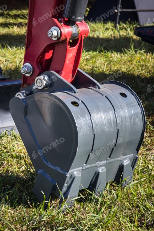 Preview: Shovel of excavator or bulldozer. Part of industrial machinery