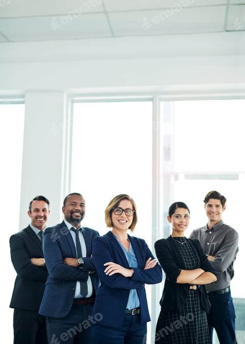 Preview: Portrait, businesswoman or people with arms crossed at law firm, legal representative