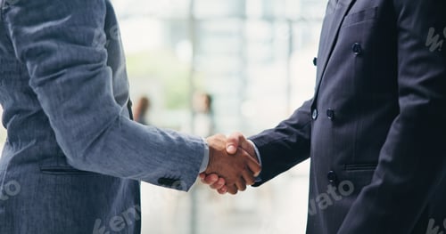 Preview: Shaking hands, business people and deal at office with agreement for onboarding at human resources