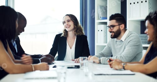 Preview: Meeting, discussion and business people in office for finance review, investment proposal