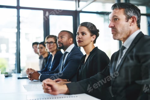 Preview: Meeting, conference and business people with presentation in office for finance investment