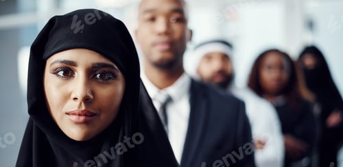 Preview: Team, leadership and portrait of business woman in office for diversity