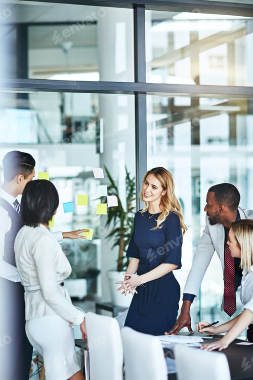 Preview: Business people, discussion or meeting with documents for team, project planning