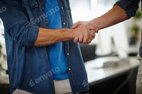Preview: Handshake, meeting and support with business people in office for planning, partnership and welcome