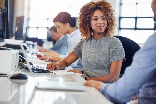 Preview: Talking, budget and planning with business people in office for account manager