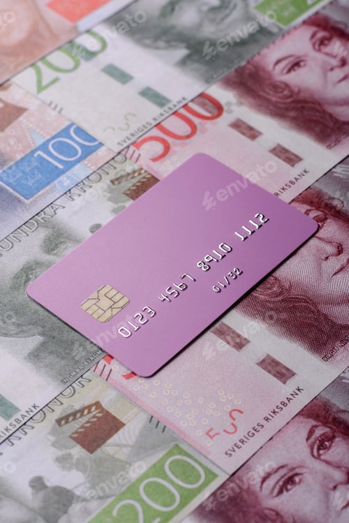 Preview: A credit card for contactless cashless payments via a terminal or online. A credit card