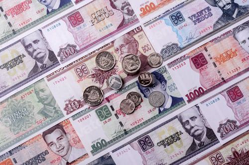 Preview: Cuba paper money, peso in various denominations. Cuba money