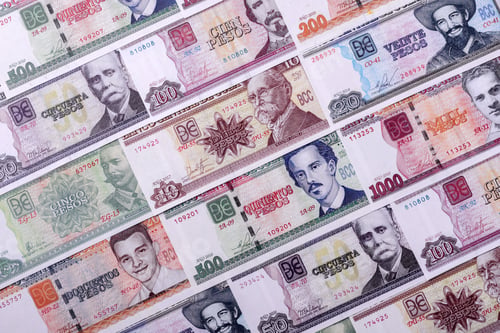 Preview: Cuba paper money, peso in various denominations. Cuba money