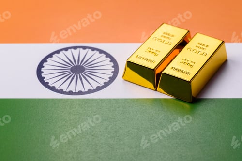 Preview: Gold bars or ingots as a tool for balance, financial investment, and savings. Gold bars