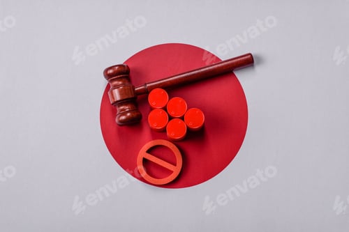 Preview: The cargo container ban on the Japanese flag as a conceptual backdrop . The cargo container embargo