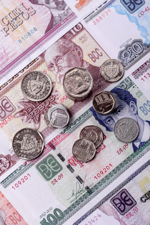 Preview: Cuba paper money, peso in various denominations. Cuba money