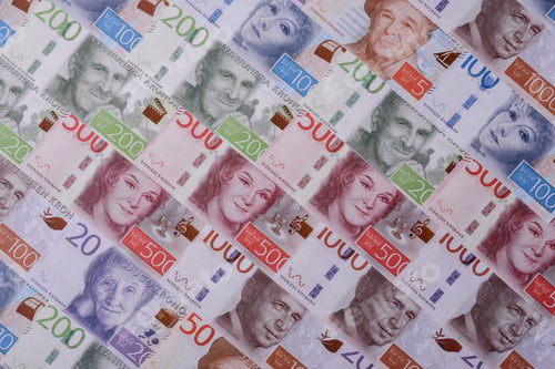 Preview: Sweden, Swedish paper money, real banknotes as currency for exchange or travel. Swedish money