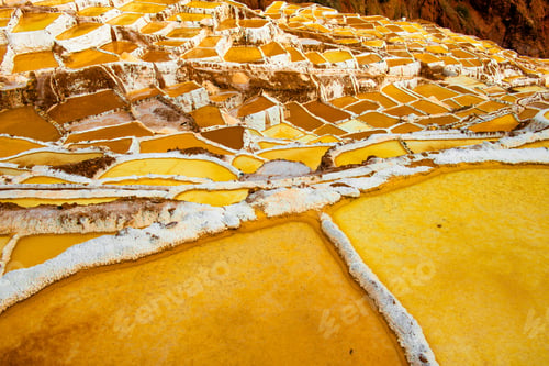 Preview: Salt Terraces Of Maras Shining On Sunny Day