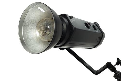 Preview: Equipment for studio lighting used in photography setup during a creative session