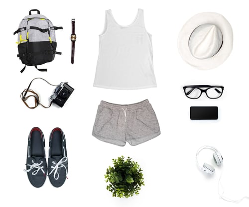 Preview: Items for a day out at the park with friends including clothing and accessories
