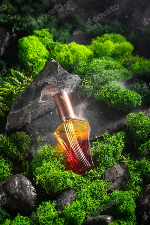 Preview: Fresh red perfume smelling as wood and moss.