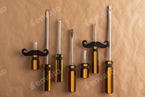Preview: Screwdrivers shaped like mustaches celebrating Father's Day