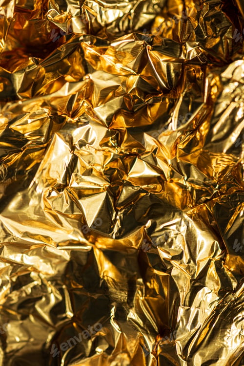 Preview: Gold Foil Crumpled Texture