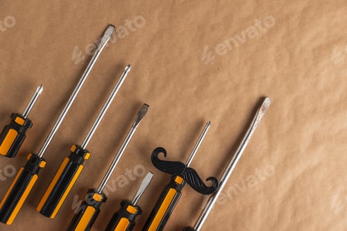 Preview: Screwdrivers shaped like mustaches celebrating Father's Day
