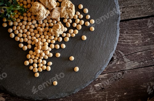 Preview: Soybean- Top View Food of Healthy Soybean