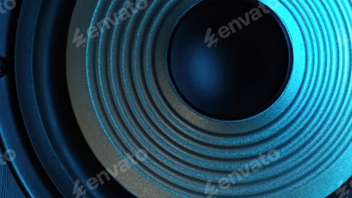 Preview: Macro Shoot Of Bass Music Speaker