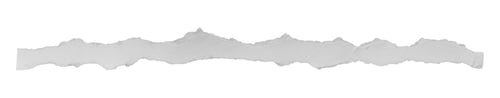 Preview: Thin ripped paper strip isolated on white background with clipping path