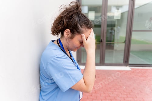 Preview: Healthcare worker experiencing burnout, feeling overwhelmed and exhausted from long demanding shifts