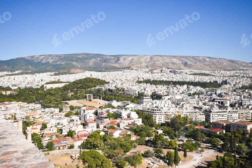 Preview: Athens cityscape from above enjoying panoramic views