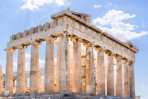 Preview: Parthenon columns on the Acropolis in Athens, Greece