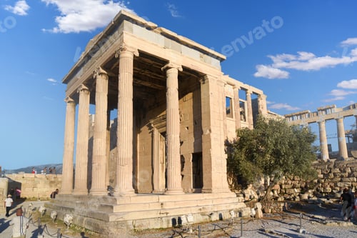 Preview: Erechtheion temple on Athens Acropolis with sky