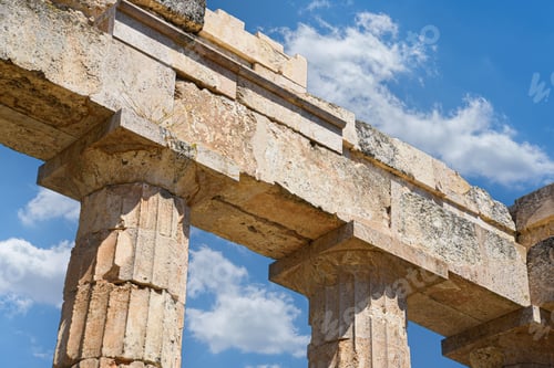 Preview: Temple of Zeus Nemea columns against blue sky