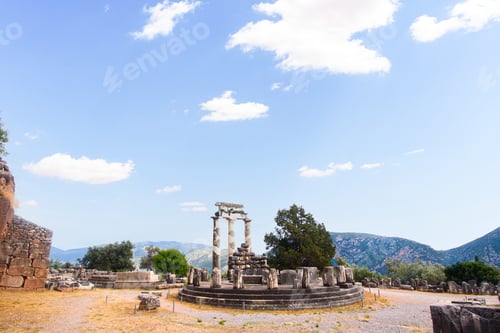 Preview: Ancient Delphi Tholos of Athena Pronaia temple ruins