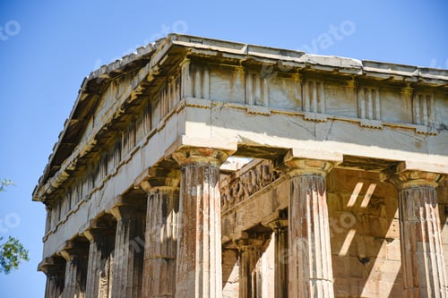 Preview: Ancient Temple of Hephaestus ruin in Athens Greece