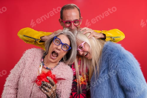 Preview: Vibrant seniors having fun expressing with style