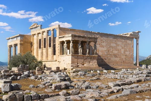 Preview: Erechtheion temple and Caryatids at Athens Acropolis