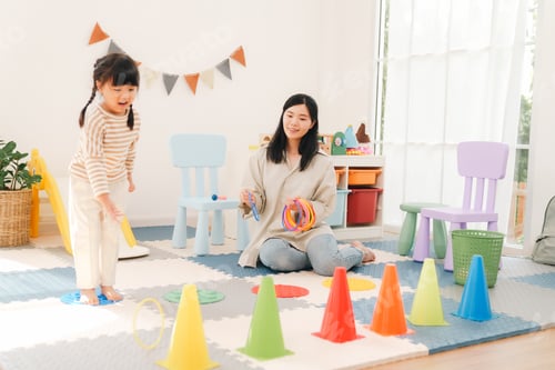 Preview: Child woman playroom cone ring